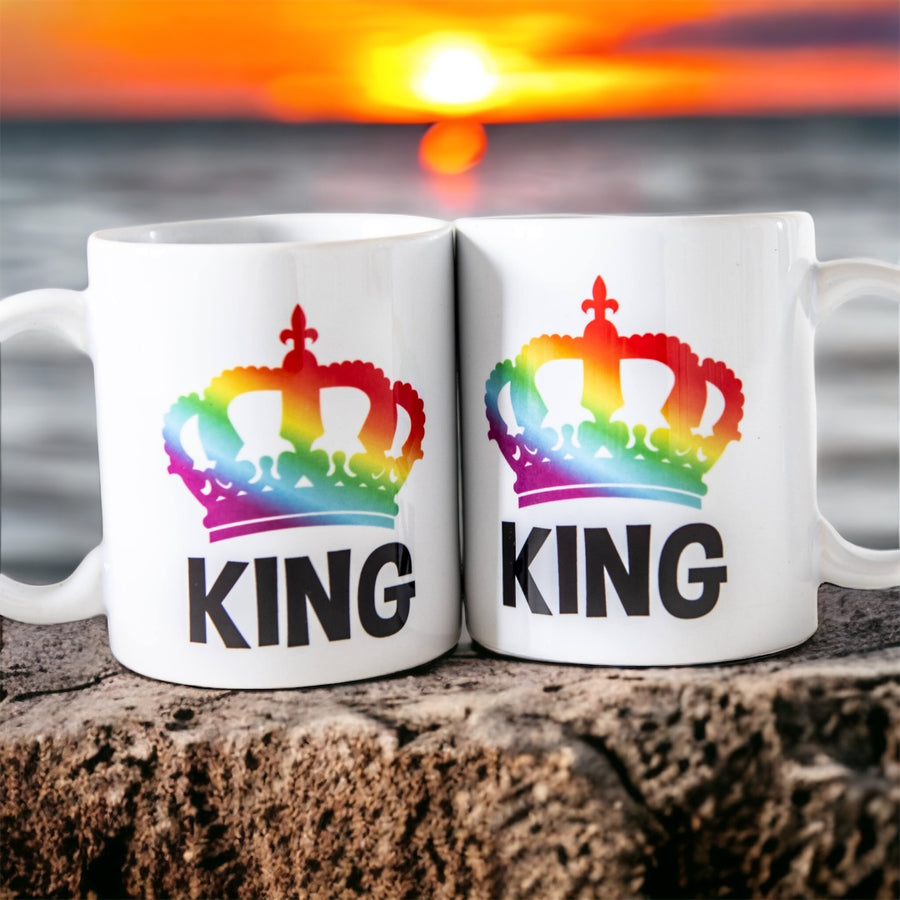 King & King Rainbow Crown Mug - Grounds4Cause